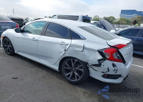 2020 Honda Civic Sport из США, поврежденный, VIN 2HGFC2F82LH513813